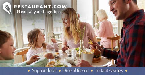 BOGO! (2) $100 Restaurant.com Codes for $40